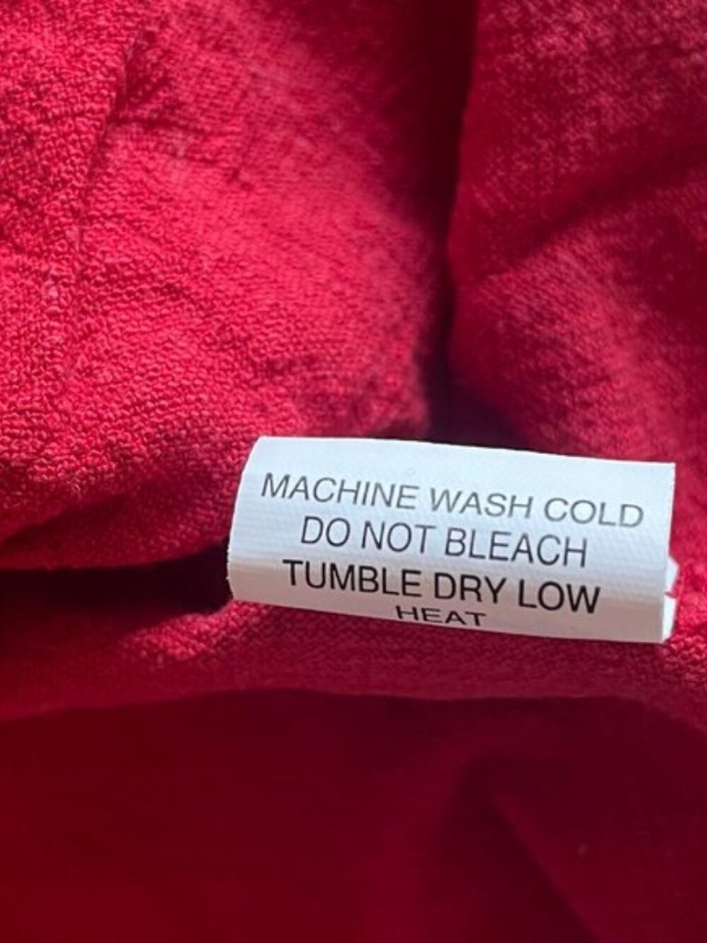 Red Linen Keyhole Babydoll Top - Picture 3 of 3